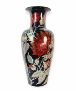 Zsolnay többtüzű eozin váza, öttornyos márkajelzéssel