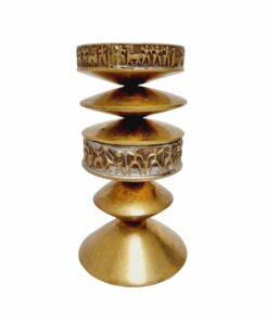 Szabó Gyula által készített réz gyertyatartó