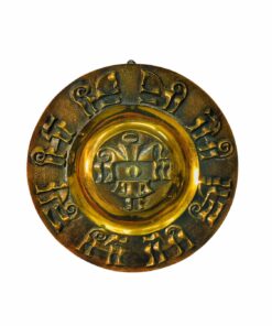 Vintage Mid Century Réz falidísz / fali tál, 1960's / 1970's