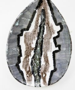 Ritka Kerezsi Gyöngyi Modern design Bodrogkeresztúri kerámia falitál