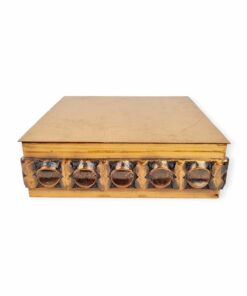 Vintage iparművész vörösréz szivardoboz