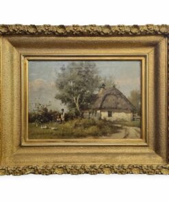 Ismeretlen festő: Falusi táj, 19. század vége