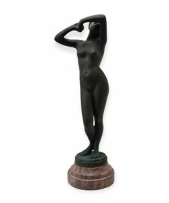 Szecessziós női akt szobor