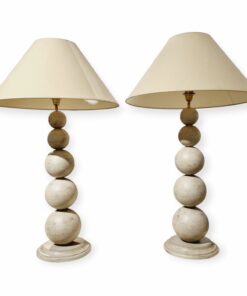 Olasz design gömb asztali lámpa pár