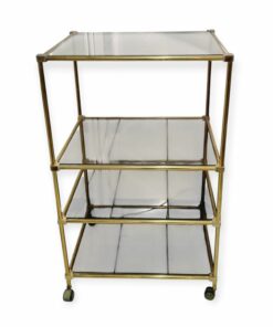 Rézkeretes bortartó kocsi