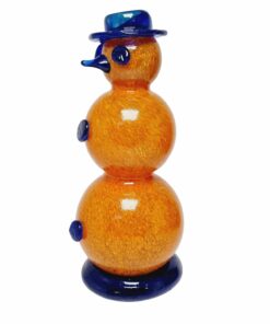 Ritka Muranoi üveg Hóember figura