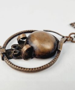 Vintage design szerencsehozó malacos nyaklánc