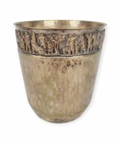 Tevan Margit ezüstözött réz pohár