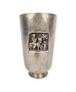 Tevan Margit ezüstözött réz díszpohár