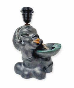 Art deco Komlós kerámia lámpa