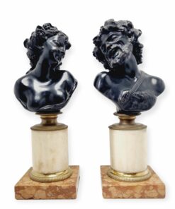 Dionüszosz és Ariadné bronz szobor pár