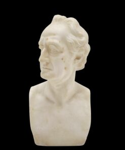 Goethe alabástrom büszt Rauch (1777-1857) eredeti szobra alapján