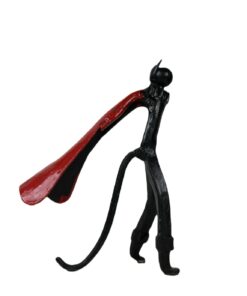 Figurális vas Csizmás kandúr szobor, 1960's/70's