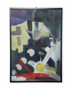 Kortárs geometrikus festmény, ismeretlen művész alkotása