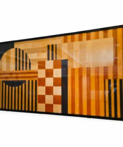 Geometrikus nagyméretű intarziakép