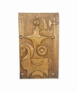 Vintage magyar iparművész fém dombormű