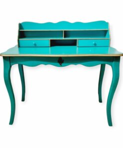 Kare design türkiz íróasztal