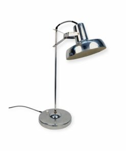 Heller Sándor vintage design króm asztali lámpa