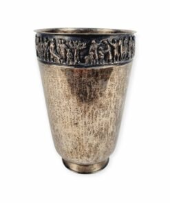 Tevan Margit ezüstözött díszpohár