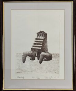 Zsakó István: Szentély c. rézkarc