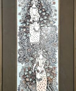 Vén Edit Fali kerámia relief