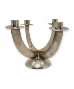 Ritka Tevan Margit ezüstözött gyertyatartó