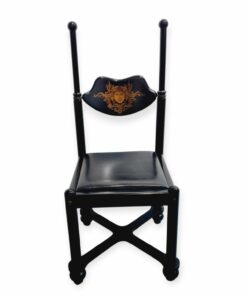 Belloni Ákos szék Szász Endre rézintarziáival