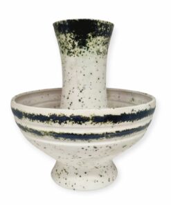 Vintage Bod Éva samottos kerámia váza