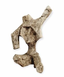 Egyedi Percz János plasztika. Festett enyves gipsz. A művész hagyatékából.