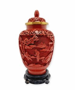 Kínai cinóberlakk váza