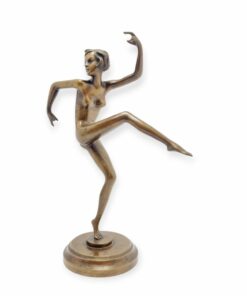 Art Deco bronz táncosnő