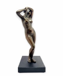 Maugsch Gyula : Ébredés c. bronz akt 1930s évek