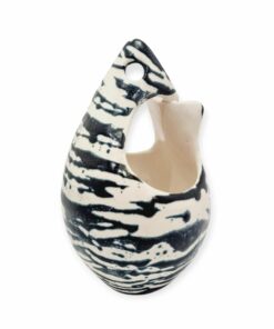 Jelzett LURIA VILMA retro madaras iparművészeti kerámia váza