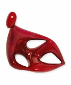 Török János: Sziesztázó c. ökörvérmázas porcelán szobor