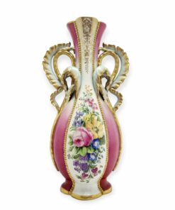 Nagyméretű osztrák Altwien porcelán váza, XIX. sz.