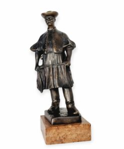 Beszédes János László: Csikós, bronz szobor márvány talapzaton
