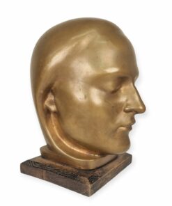 Loósz József art deco bronz női fej