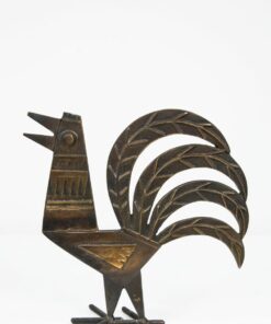 Percz János: Kakas bronz figura