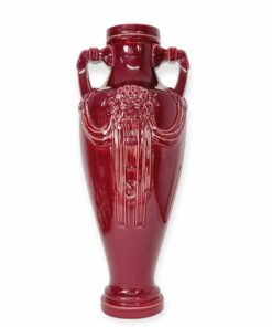 Nagyméretű ökörvér mázas Zsolnay Bécsi váza, 60cm - 53825