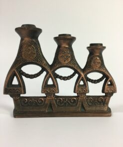 Orosz bronz Matrjoska gyertyatartó