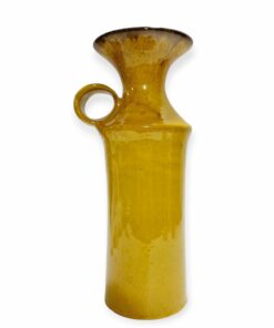 Mid century sárga kerámia design váza