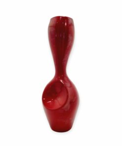 Fürtös György Zsolnay pajzspecsétes ökörvérmázas porcelán eozin váza