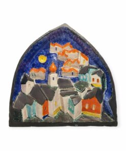 Csekovszky Árpád (1931–1997): Szentendre, kerámia falidísz